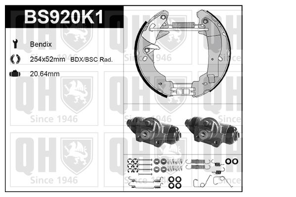 QUINTON HAZELL Piduriklotside komplekt BS920K1